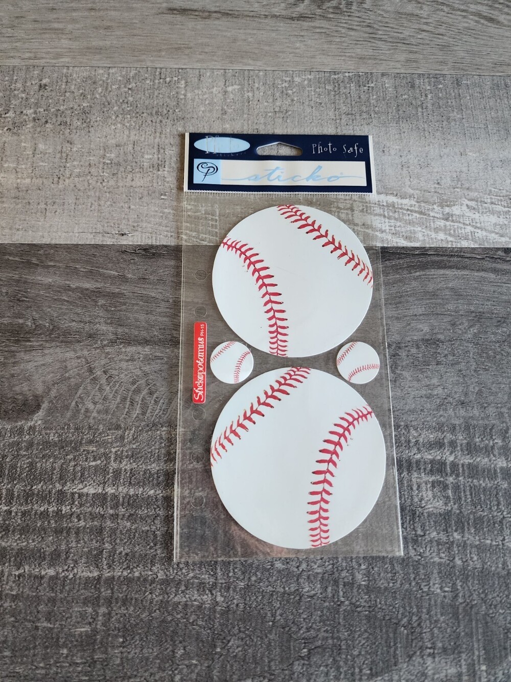 Sticko Sports Large Small Baseball Kids Scrapbook Stickers Scrapbooking #38